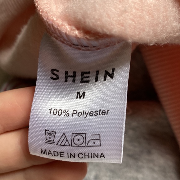 PINK PREPPY SHEIN SWEATSHIRT HOODIE DO WHAT MAKES YOU HAPPY - Picture 4 of 5